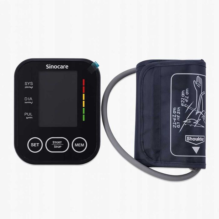 Sinocare cyfrowy ciśnieniomierz naramienny z mankietem 22-42 cm
