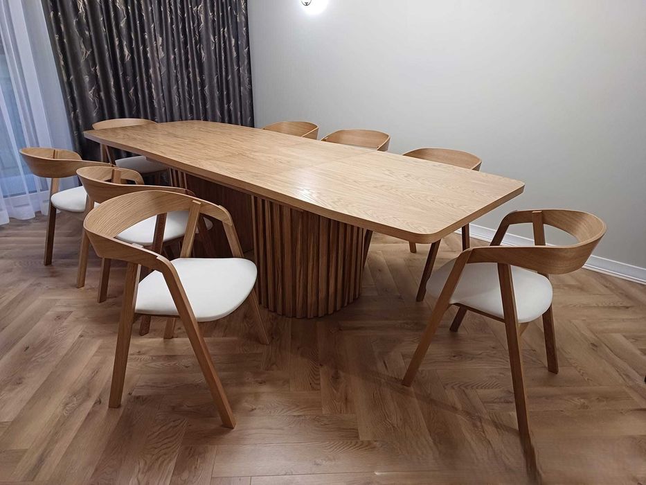 Stół Dębowy / Krzesło Dębowe LOFT / Hoker Barowy / Okrągły Rozkładany