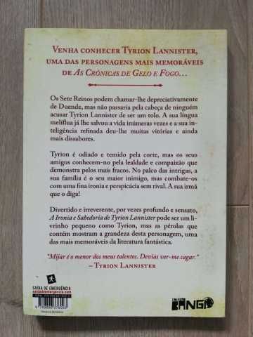 livro A Ironia e Sabedoria de Tyrion Lannister - George R.R. Martin