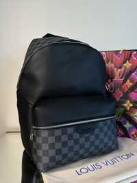 Plecak duzy czarny Louis Vuitton Damier Ebene LV Canvas premium
