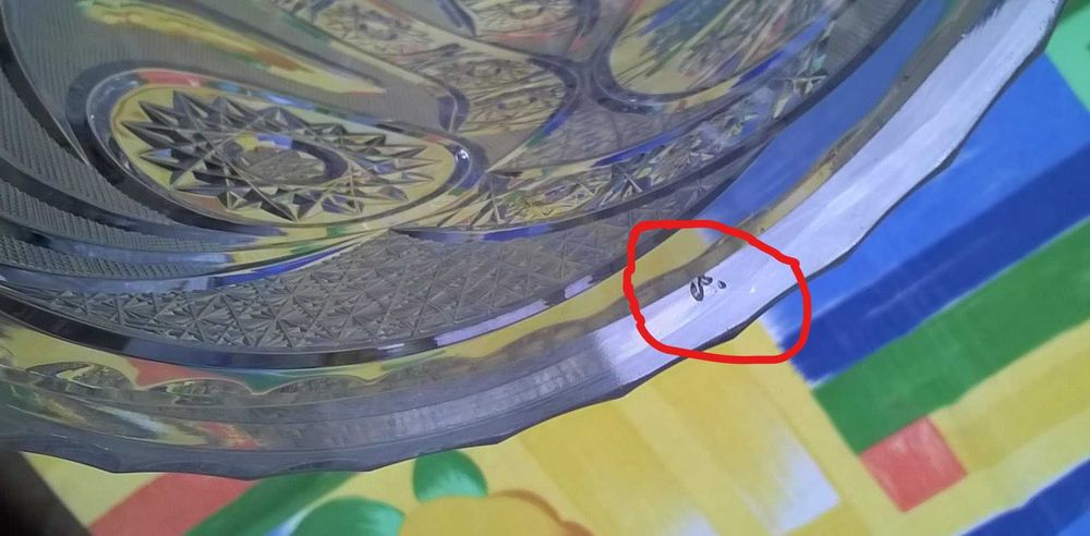 Wazon kryształowy – kryształ PRL – 29 cm