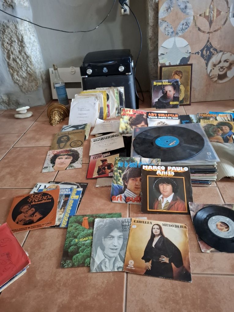 Giradiscos e discos de vinill