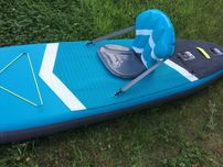 Pompowa deska kajak do pływania SUP Paddle-Board+siedzisko wiosło Demo