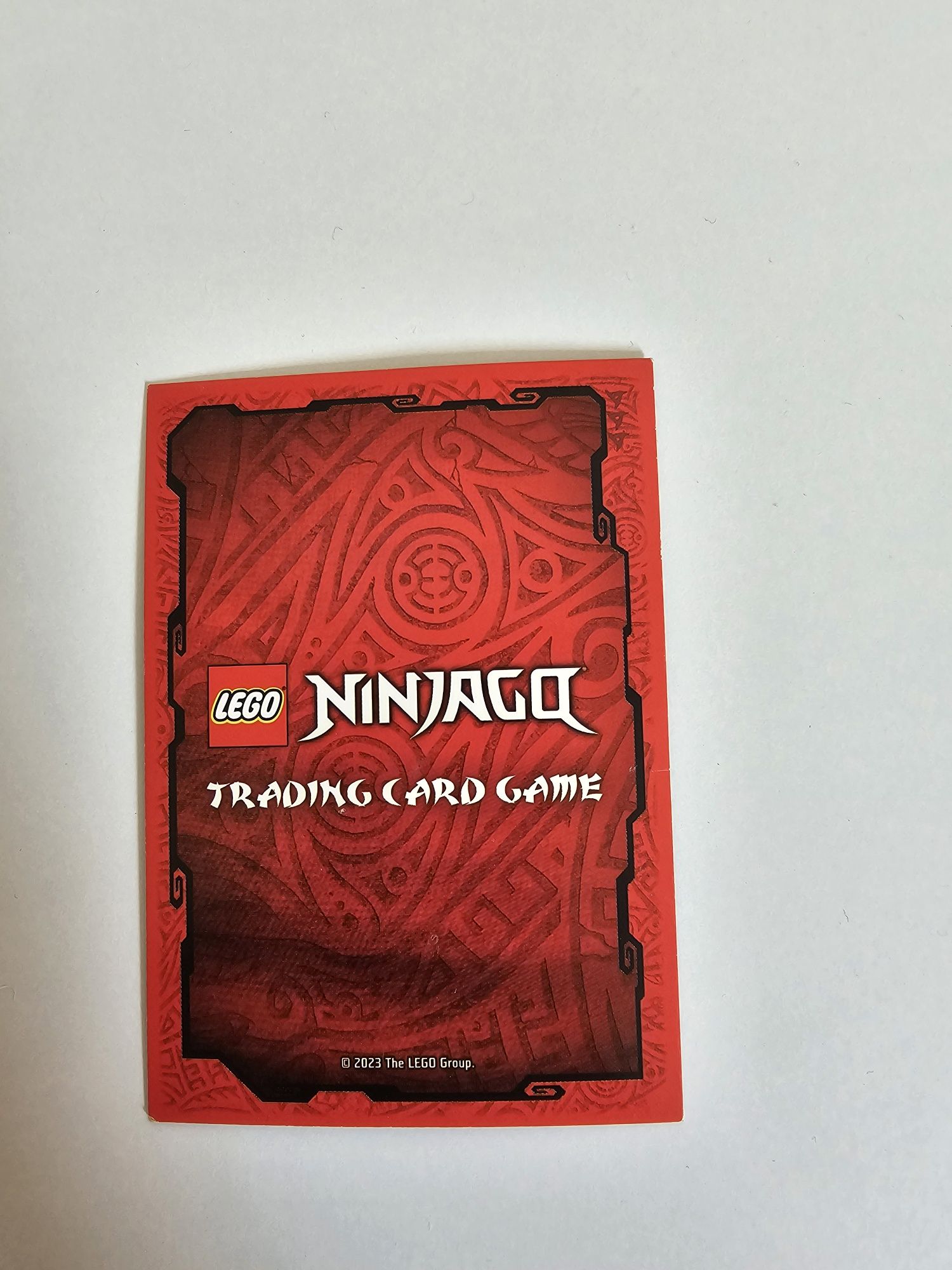 Karta z Lego ninjago z Kai i Jay