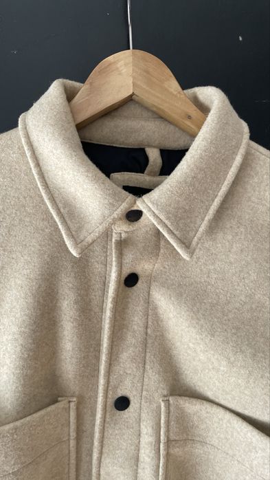 Casaco camisa de Lã