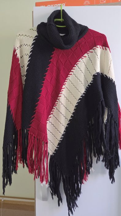 Пончо тепле в'язане