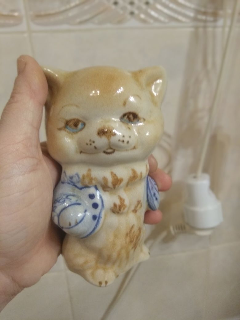Детская посуда, Статуэтка ссср кот в пиджаке, котенок ссср,ссср фигура