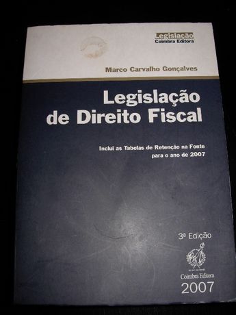 Legislação de Direito Fiscal - Marco Carvalho Gonçalves NOVO Desc 85%