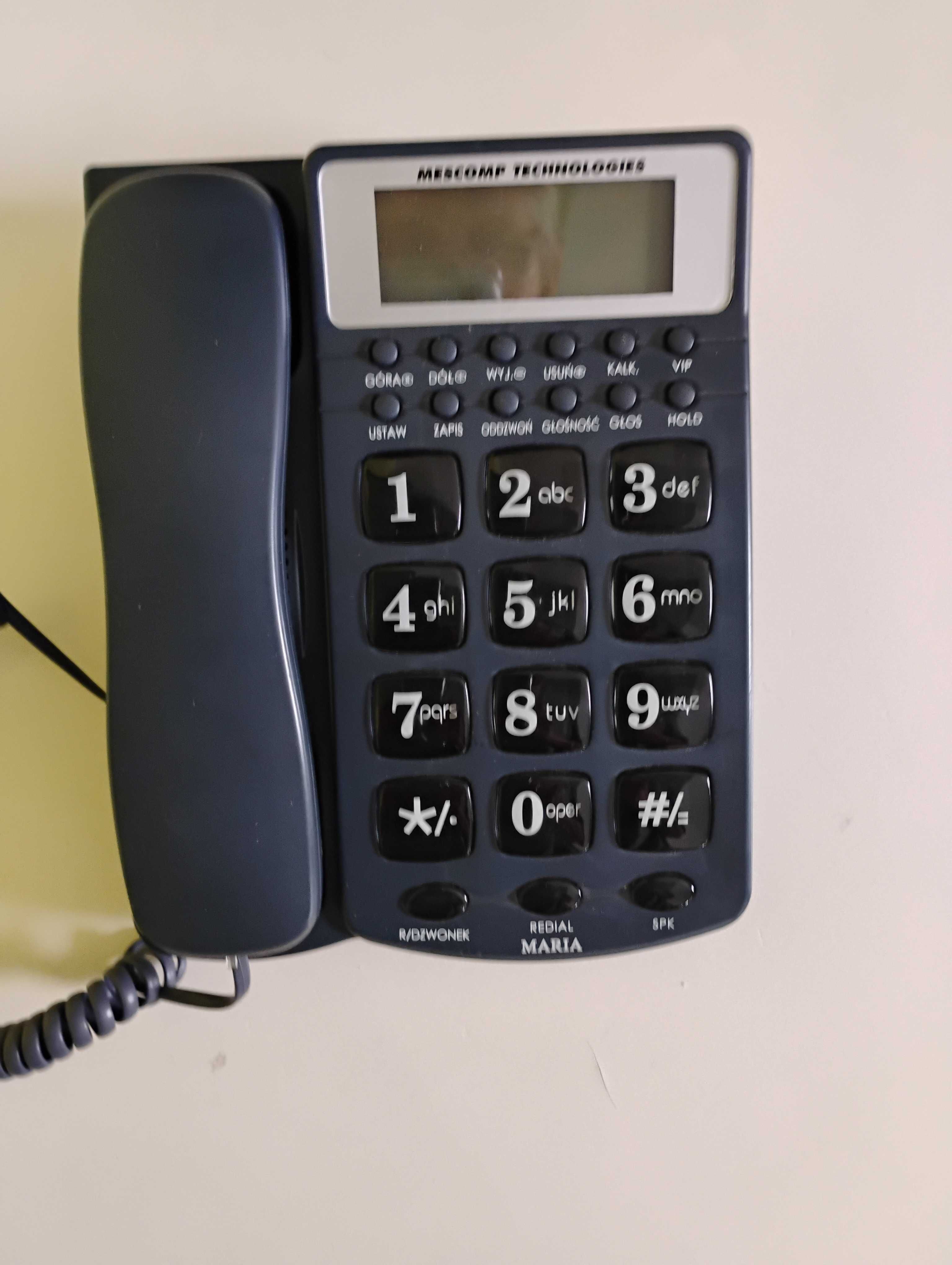 Telefon stacjonarny, idealny dla seniora MT-512 BB Maria