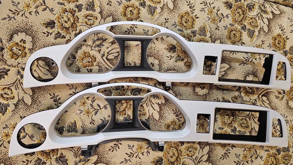 Ramka dekor licznika Audi a6 c6 MMI 3G srebny oryginal