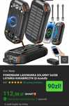 #OKAZJE#Powerbank Solarny Ładowarka  5xUSB LATARKA KARABIŃCZYK  Aceluf