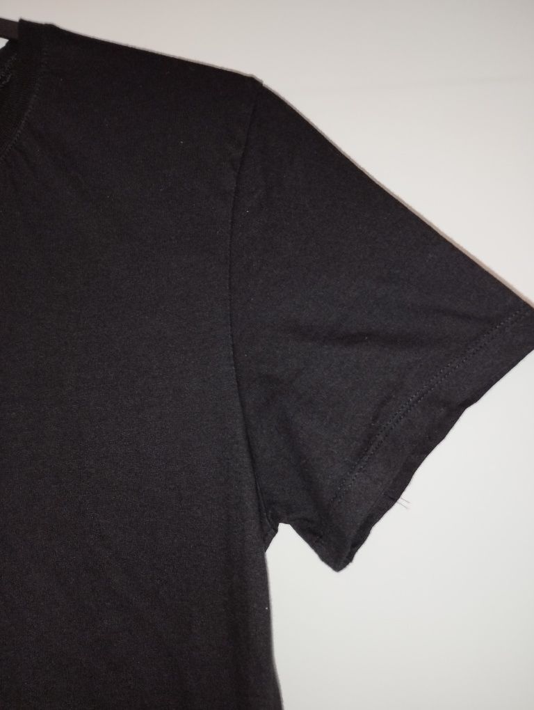 T-shirt Preta de Algodão