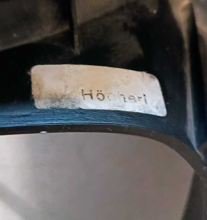 Candeeiro pendente alemão década 1970 de 5 globos