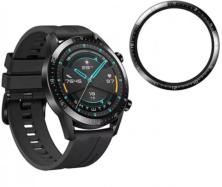 Szkło Hartowane z Ramką do Huawei Watch Gt 2/46mm