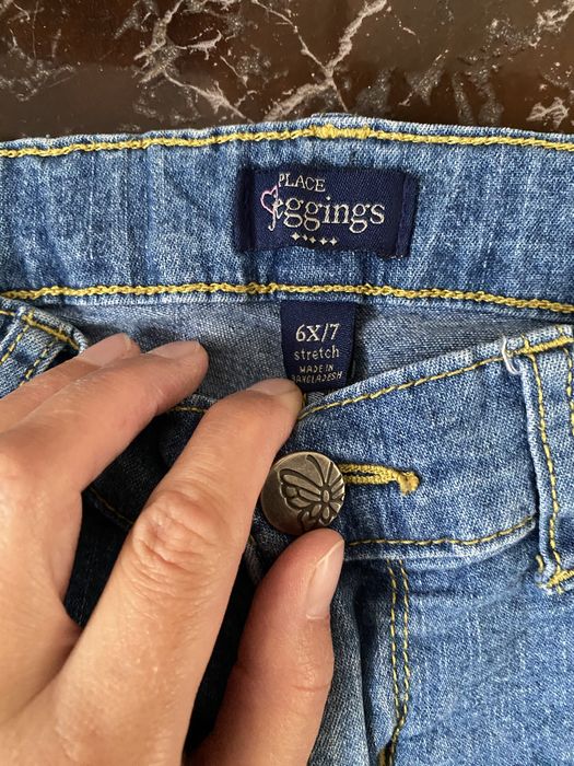 Джинси на дівчинку 6-7, 8-9 років сині блакитні