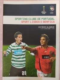 Programa de jogo Sporting Benfica taça da liga 2009