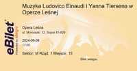 2 bilety na koncert Einaudiego i Tiersena - Opera Leśna Sopot 08/06