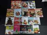 Livros e revistas de culinária (com vegetarianos e doces)