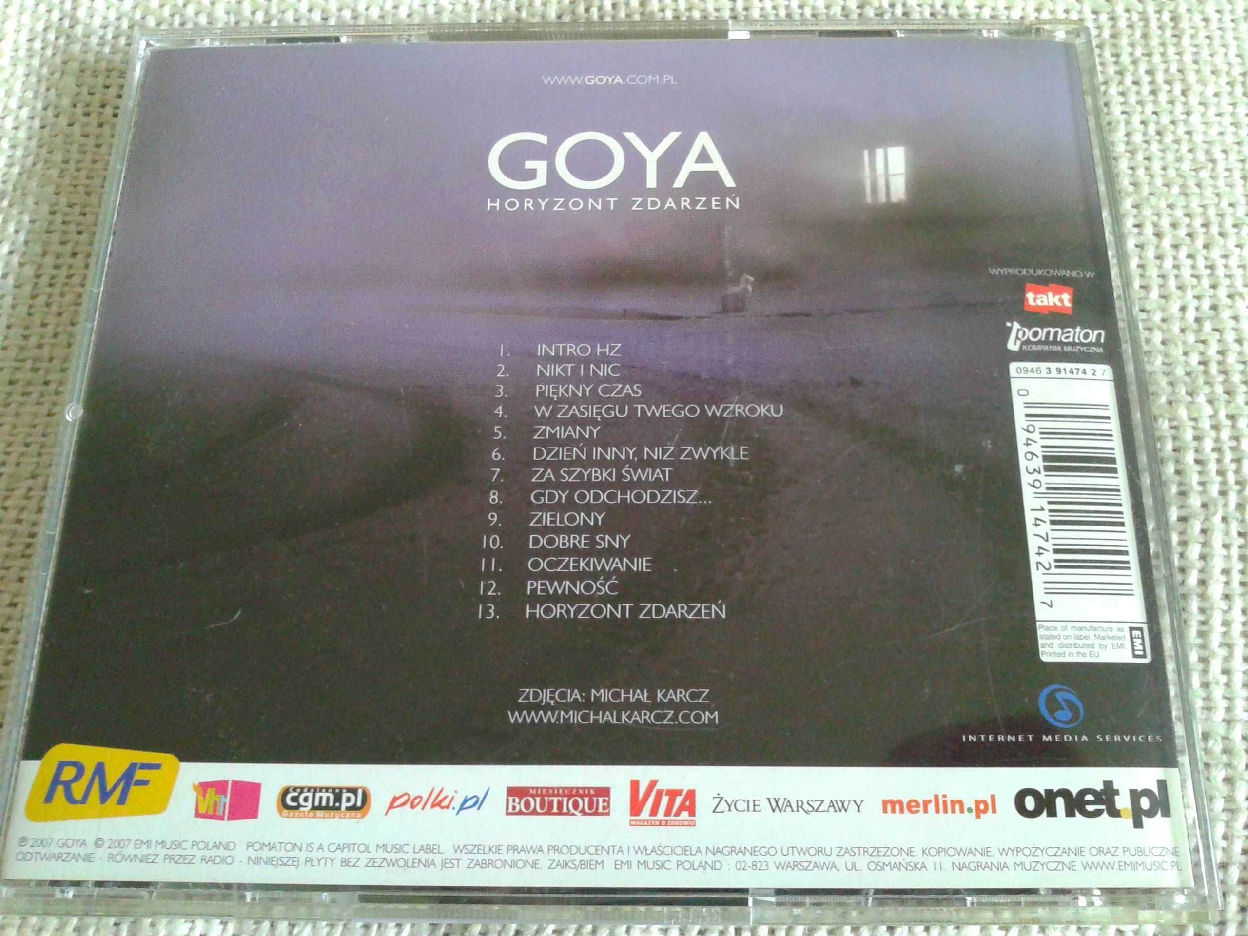 Goya – Horyzont Zdarzeń  CD