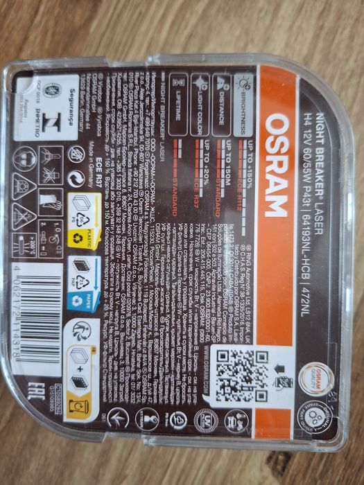 Żarówki Osram H4 nowe