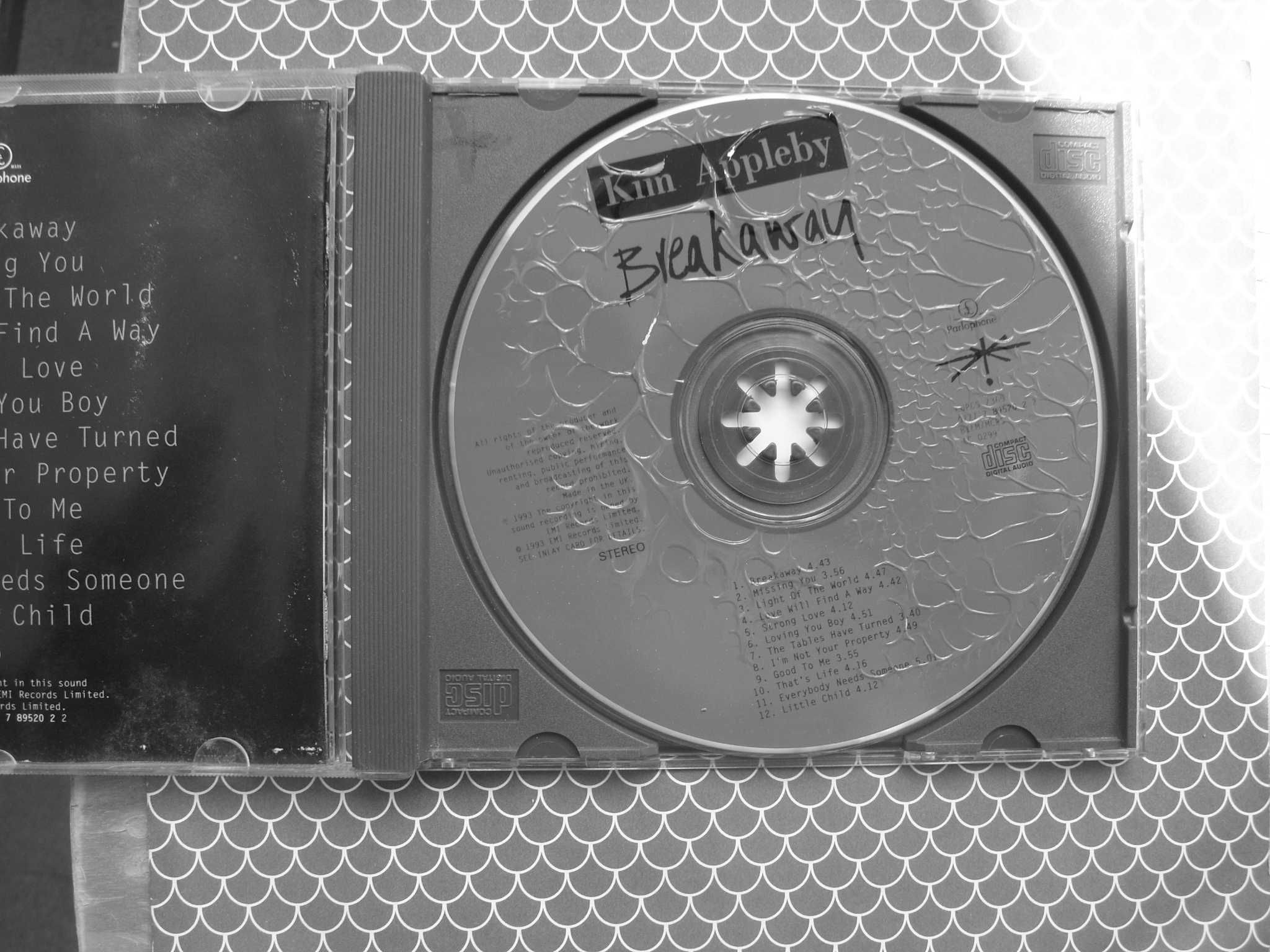 Plyta CD; KIM APPLEBY--BREAKAWAY ; 1993 rok.