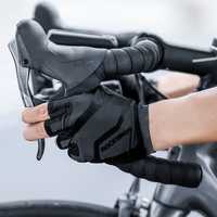 Рукавички велоперчатки без пальцев Rockbros чёрные S196BK перчатки