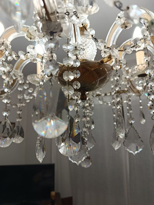 Candeeiro de teto em cristal
