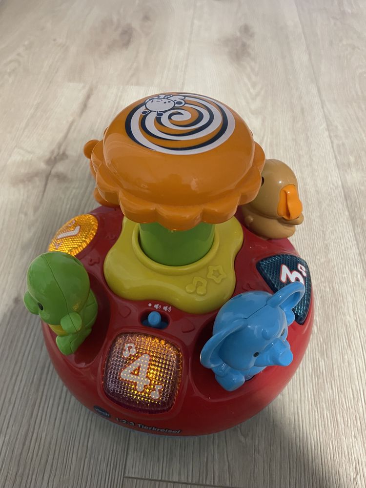 Vtech 1-2-3 zabawka edukacyjna, bączek ze zwierzętami