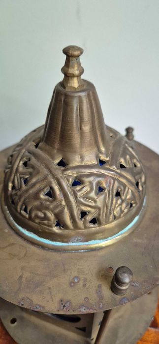 Marokański lampion latarnia świecznik orient witrażowa lampa Maroko