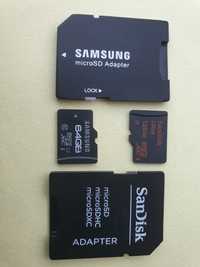 2 cartões microSD XC 128GB e 64GB