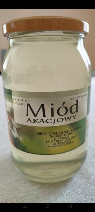 Miód z własnej pasieki Rzepakowy,Wielokwiatowy, Akacjowy, Lipowy 2025r