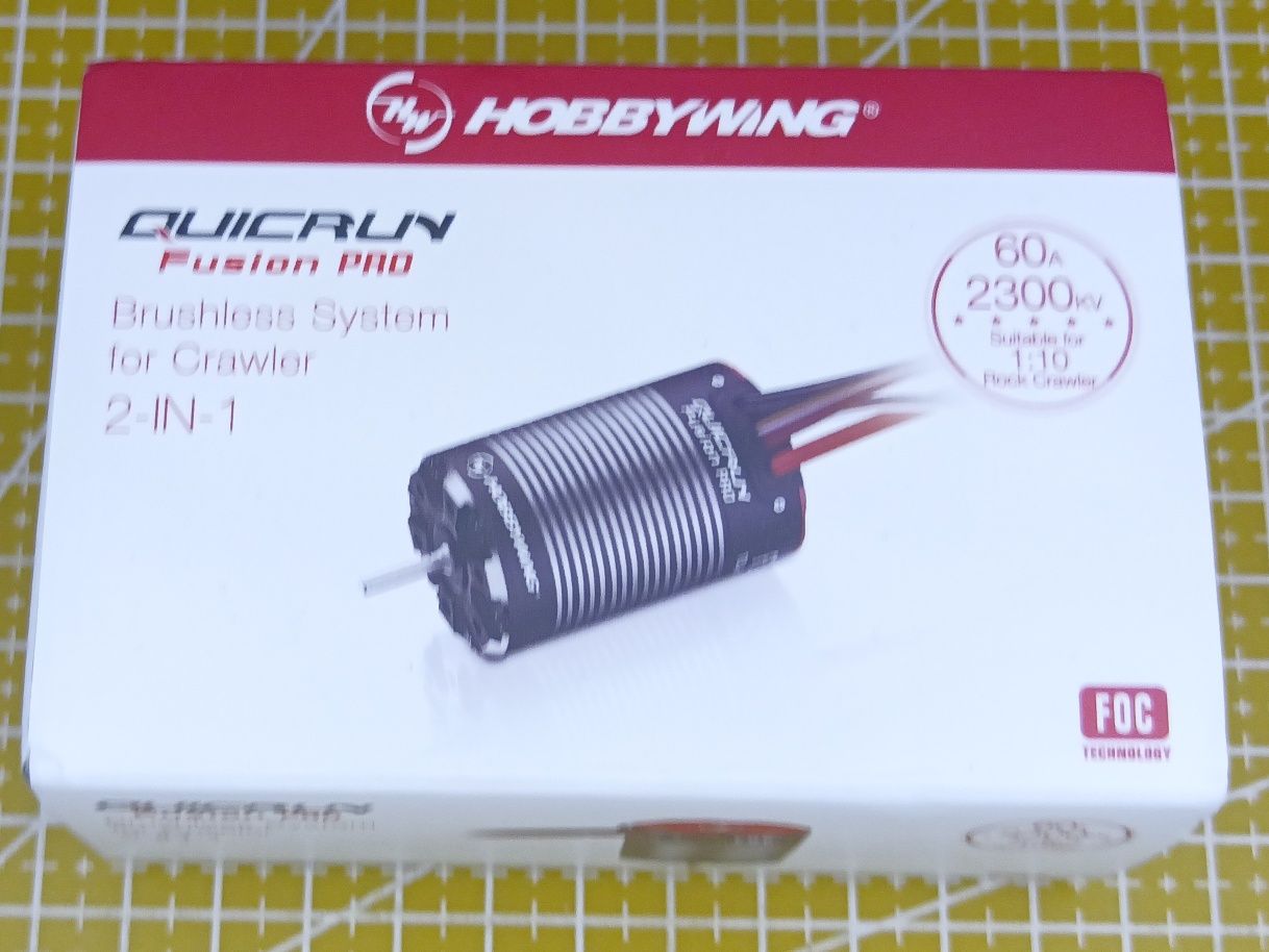 Fusion pro Hobbywing quicrun 2300kV+karta programowania do modelu rc
