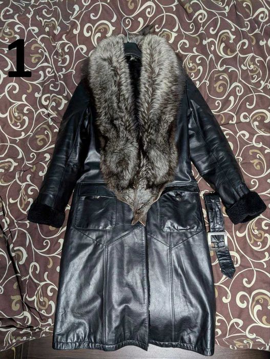 Шкіряне пальто\дублянка