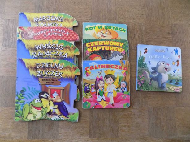 Zestaw 8 bajek książek książeczek dla dzieci