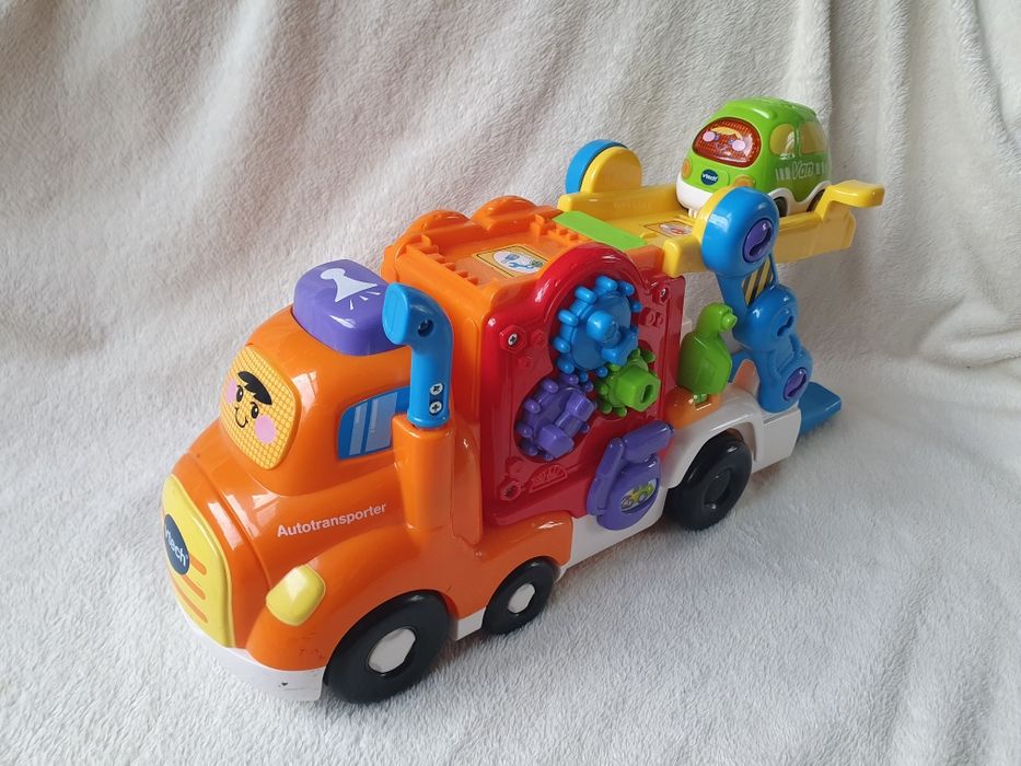 tut tut vtech auto transporter autotransporter ciężarówka laweta autko