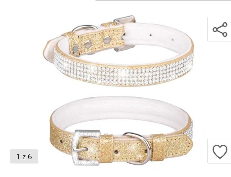 Obroża dla psa cyrkonie