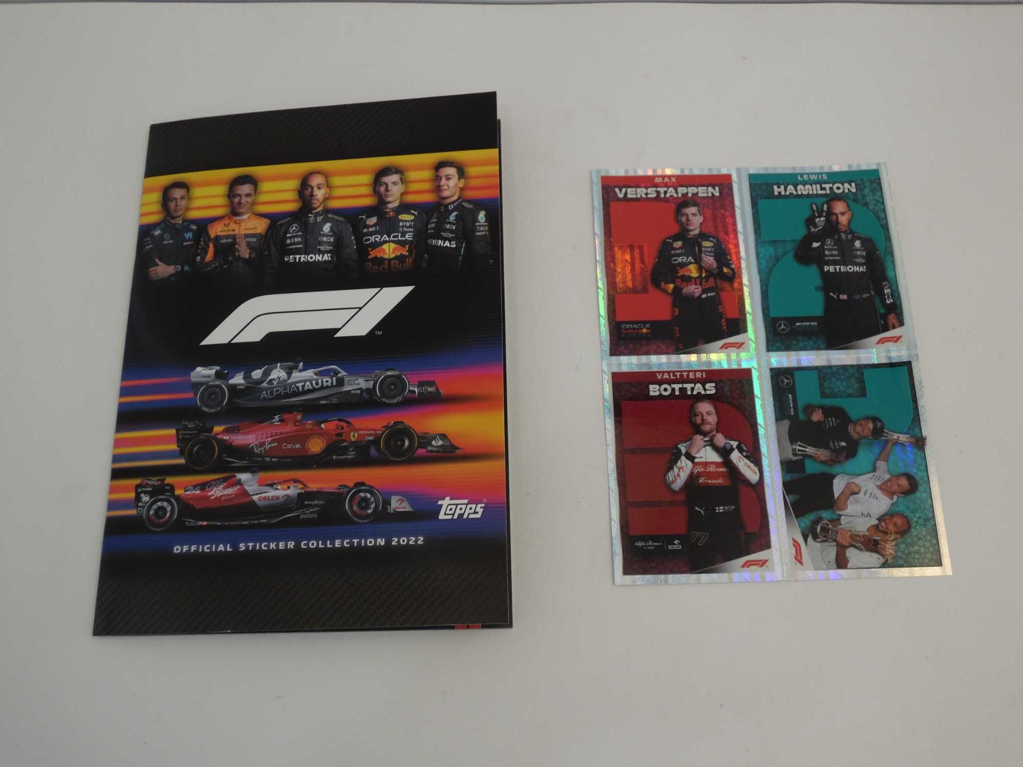 Caderneta vazia e Lote completo de Cromos F1 2022 Topps