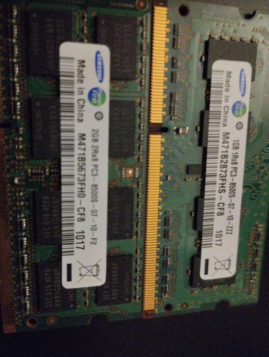 DDR 2 x 1gb do laptopa sprawne