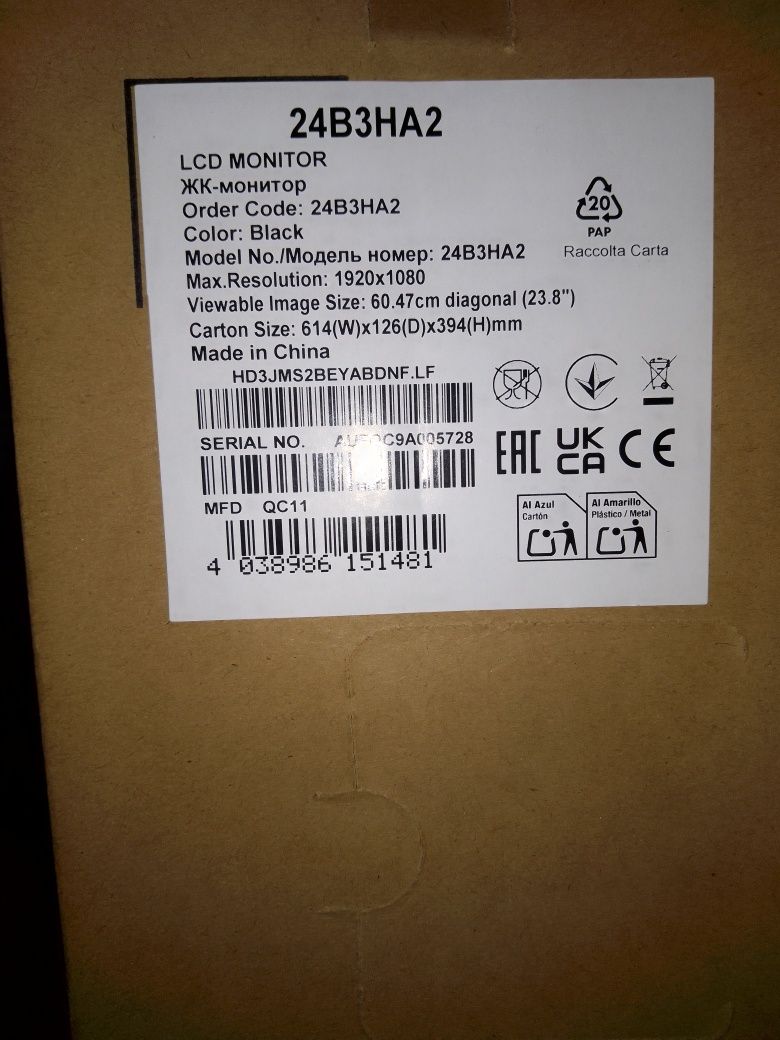 Monitor AOC semi novo (60.5cm) (1920x1080)