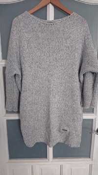 Nowy  sweter ,dlugi z kieszeniami,oversize uniwersalny s m l xl xxl
