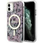 Etui Guess Flower Magsafe Na Iphone 11 / Xr - Różowe