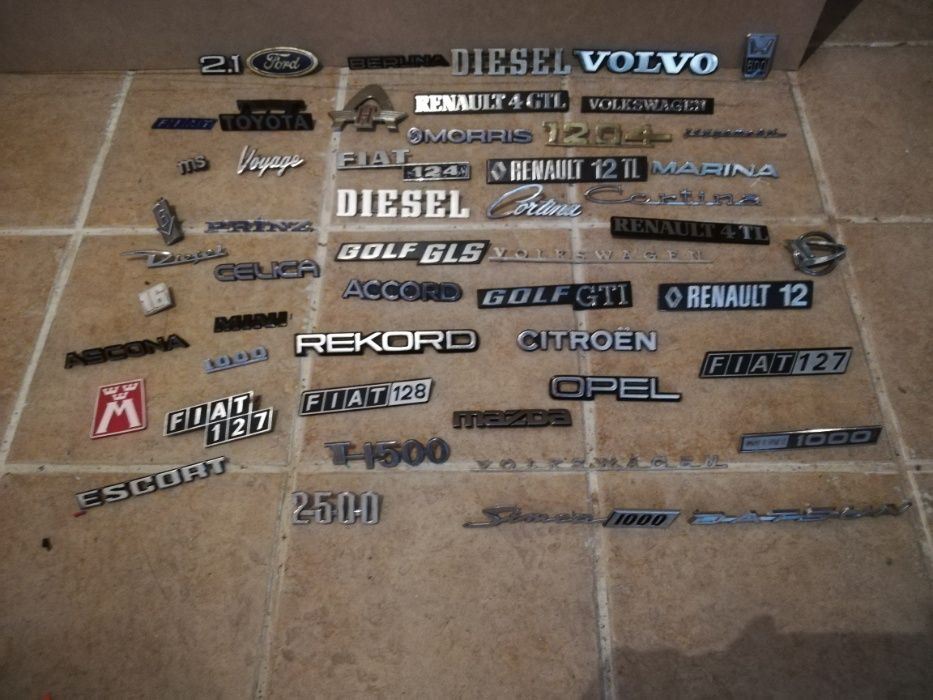 Emblemas / Símbolos carros antigos (VW, Citroën, Volvo, Renault, etc.)