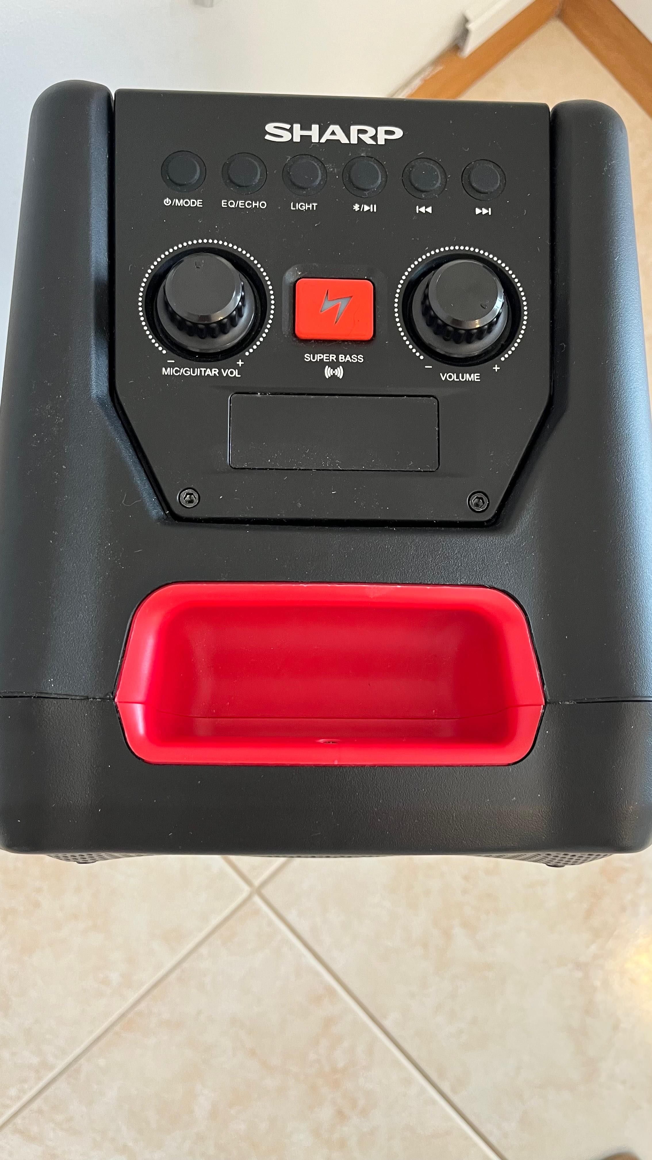 Coluna High Power SHARP (180W - Bluetooth)