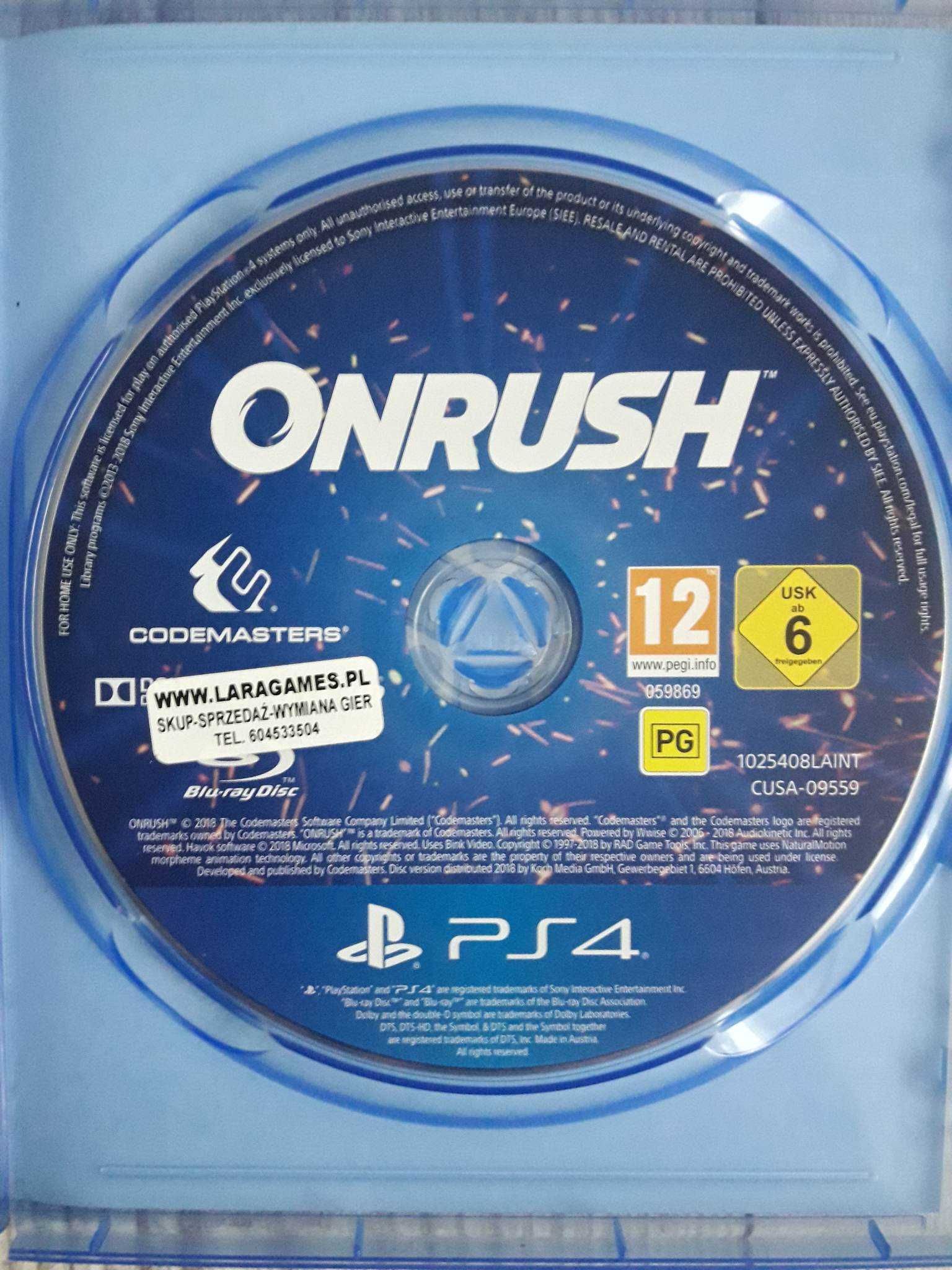 Gra Onrush Polska Wersja PS4/PS5 Playstation