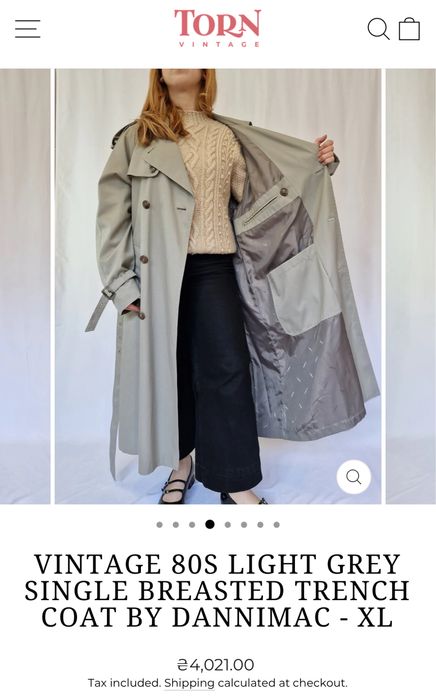 Вінтажний Тренч Danimarc