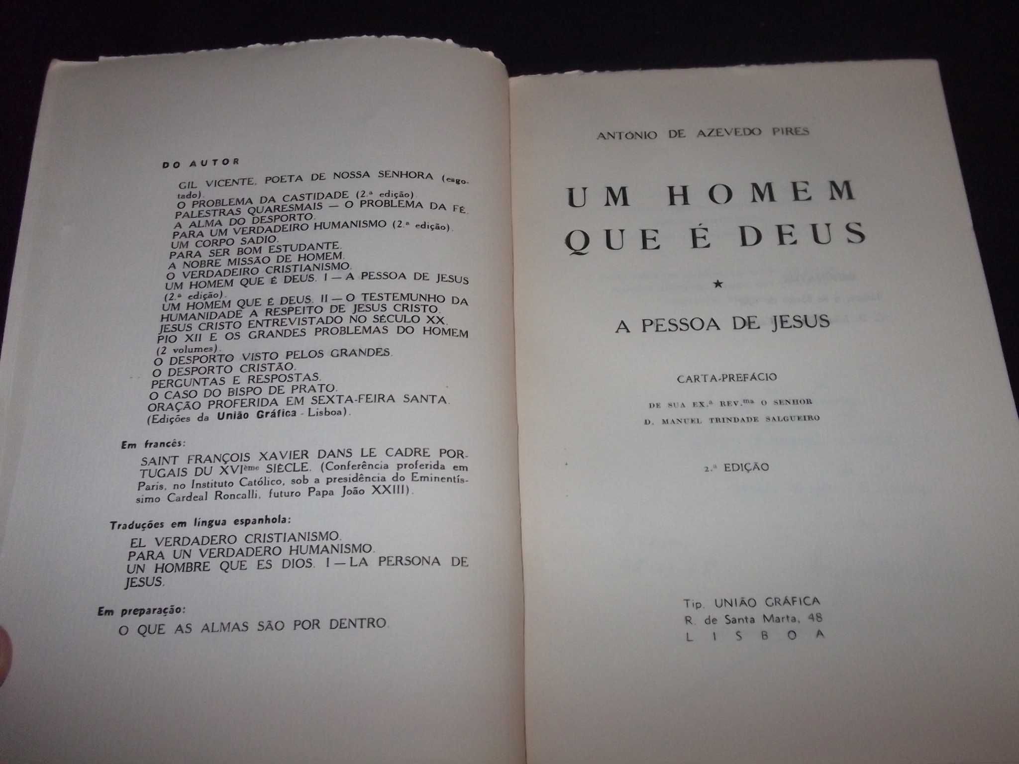 Livro Um Homem que é Deus A Pessoa de Jesus