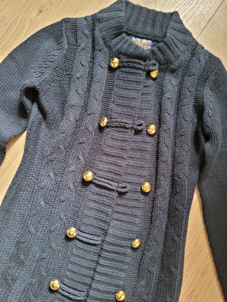 Sweter kardigan długi jak nowy