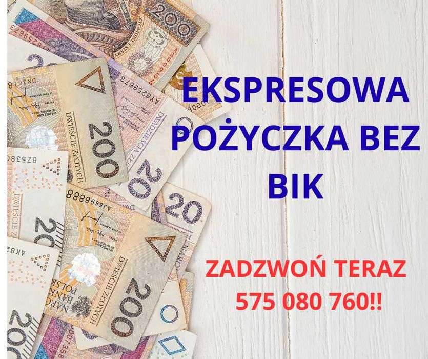 Błyskawiczny kredyt dla osób ze słabym BIKIEM