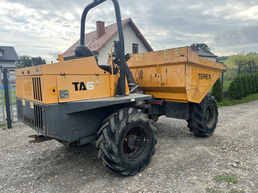 Wozidło budowlane Terex Ta6 6t proste koleba 2015r wywrotka