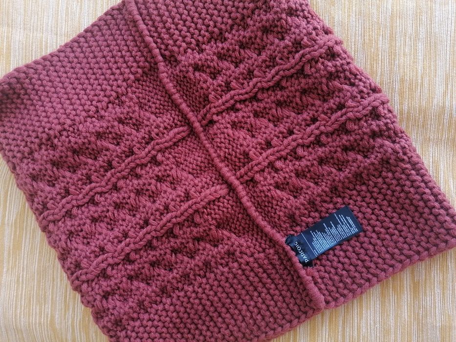 Gola malha cor tijolo